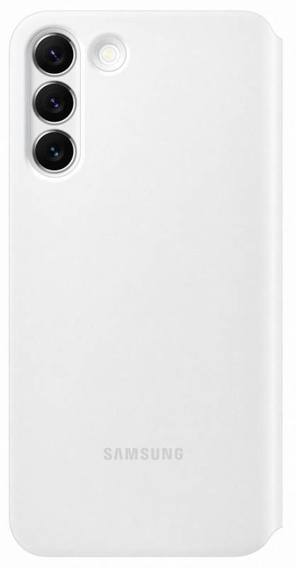 Puzdro na mobil flipové Samsung Clear View na Galaxy S22+ biele