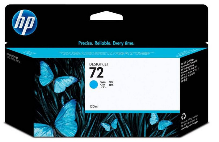 Cartridge HP 72, 130 ml azúrová farba HP 72, 130 ml - azúrová (C9371A)