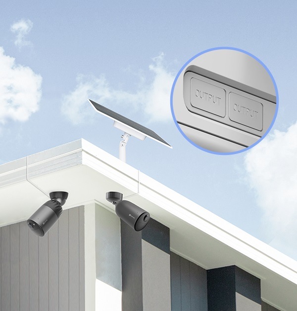 Solárny panel EZVIZ 12W s batériovým úložiskom biely