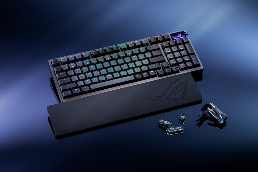 Klávesnica Asus ROG Azoth 96 HE CZ/SK čierna Asus ROG Azoth 96 HE - klávesnica s príslušenstvom