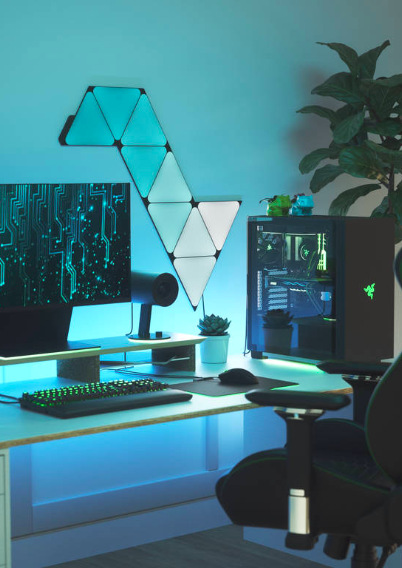 LED svetlo Nanoleaf Shapes Ultra Black Triangles Starter Kit 9 ks LED svetlo Nanoleaf Shapes Ultra Black Triangles Starter Kit 9 ks