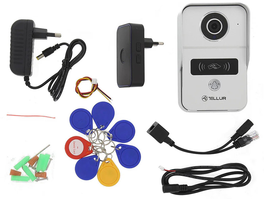 Videozvonček Tellur WiFi Smart Video DoorBell sivý Videozvonček Tellur WiFi Smart Video DoorBell - šedý
