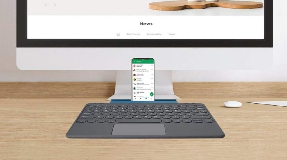 Klávesnica SBS pre tablet, univerzálna, bezdrôtová, US layout čierne