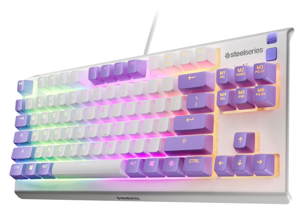 Herná klávesnica SteelSeries Apex 3 TKL Amethyst s RGB podsvietením