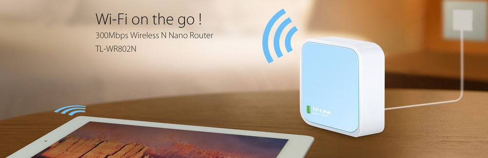 Router TP-Link TL-WR802N Nano biely/tyrkysový Router TP-Link TL-WR802N Nano biely/tyrkysový