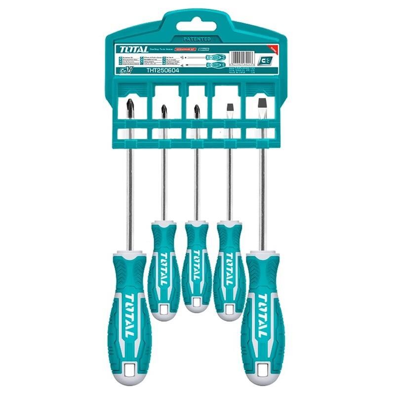 Sada skrutkovačov Total tools THT2506052 (5 ks)