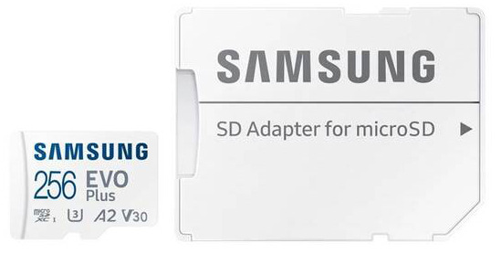 Pamäťová karta Samsung Micro SDXC EVO Plus 256GB UHS-I U3 (160R/30W) + SD adaptér