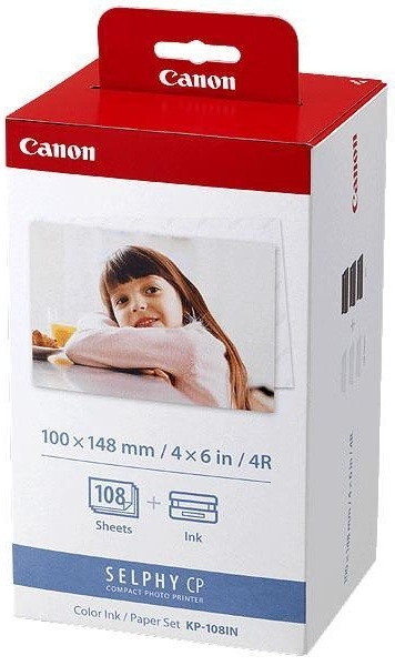 Fotopapier Canon KP-108,10x15 cm, 108 listov pre Selphy Fotopapier Canon KP-108,10x15 cm, 108 listov pre Selphy