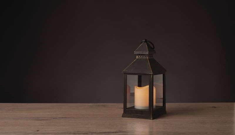 LED dekorácie EMOS lampáš antik čierna blikajúci, 3x AAA, vnútorný, vintage, časovač LED dekorácie EMOS lampáš antik čierna blikajúci, 3x AAA, vnútorný, vintage, časovač