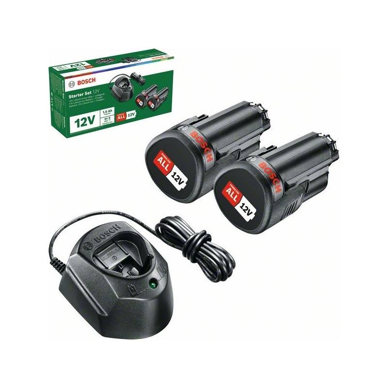 Set batérie a nabíjačky Bosch 12 V (2 × 1,5 Ah & GAL 1210 CV)