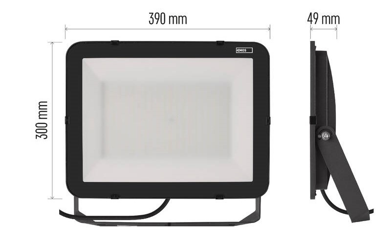 Reflektor EMOS INOVO 200W 22000LM IP65 NW čierny BENZS2672_08