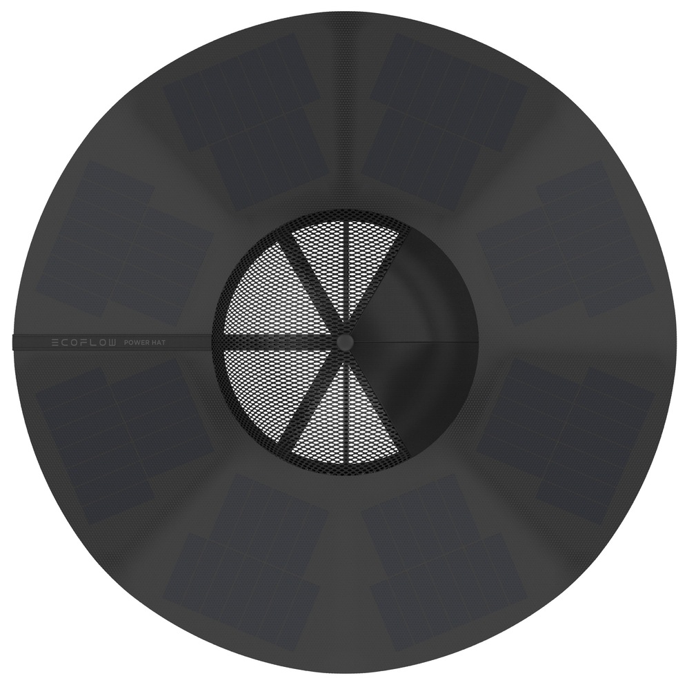 Solárny klobúk EcoFlow Power Hat L-XL čierny Solárny klobúk EcoFlow Power Hat L-XL