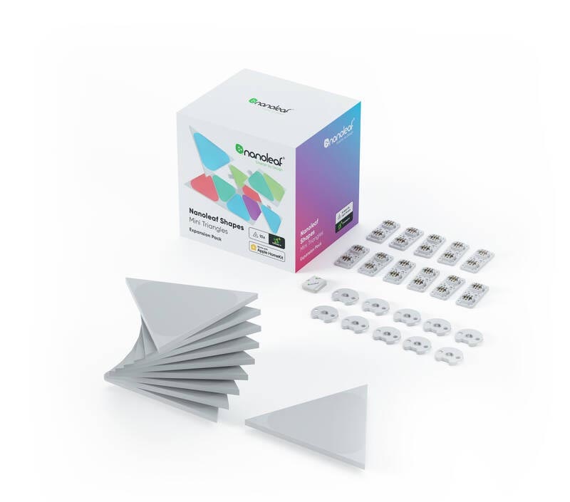 LED svetlo Nanoleaf Shapes Triangles Mini Expansion Pack 10ks Nanoleaf Shapes Triangles Mini Expansion Pack 10ks