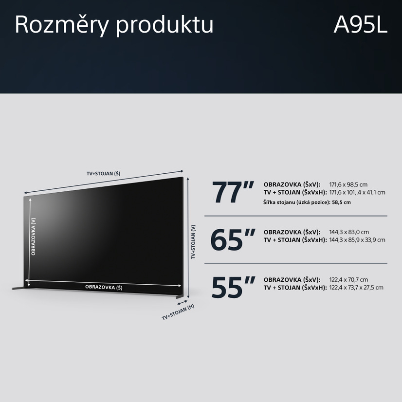 Televízor Sony XR-55A95L Televízor Sony XR-55A95L