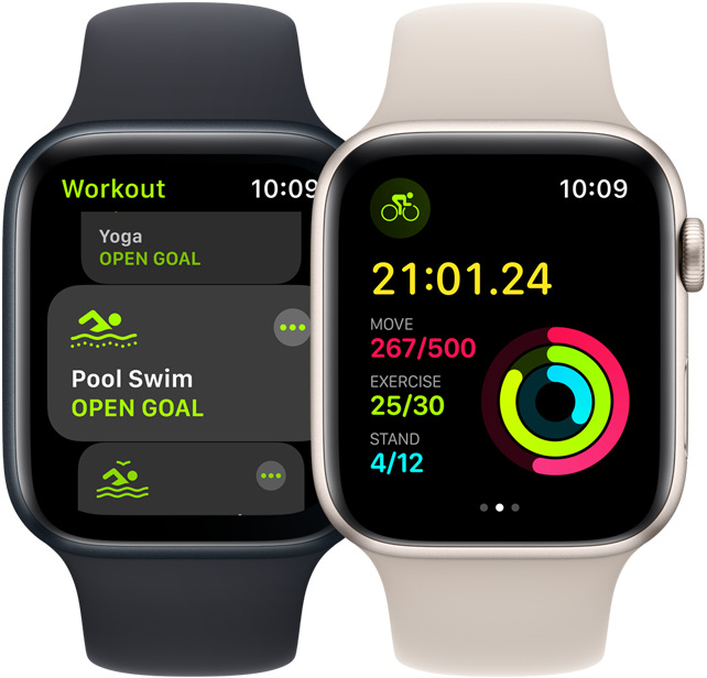 Inteligentné hodinky Apple Watch SE 2023 GPS 40mm puzdro z hviezdne bieleho hliníka - hviezdne biely športový remienok - S/M Inteligentné hodinky Apple Watch SE 2023 GPS 40mm puzdro z hviezdne bieleho hliníka - hviezdne biely športový remienok - S/M