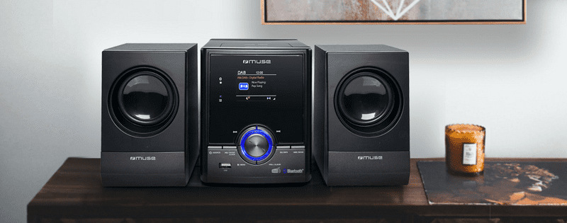 Mikro HiFi systém MUSE M-50 DBT čierny/sivý