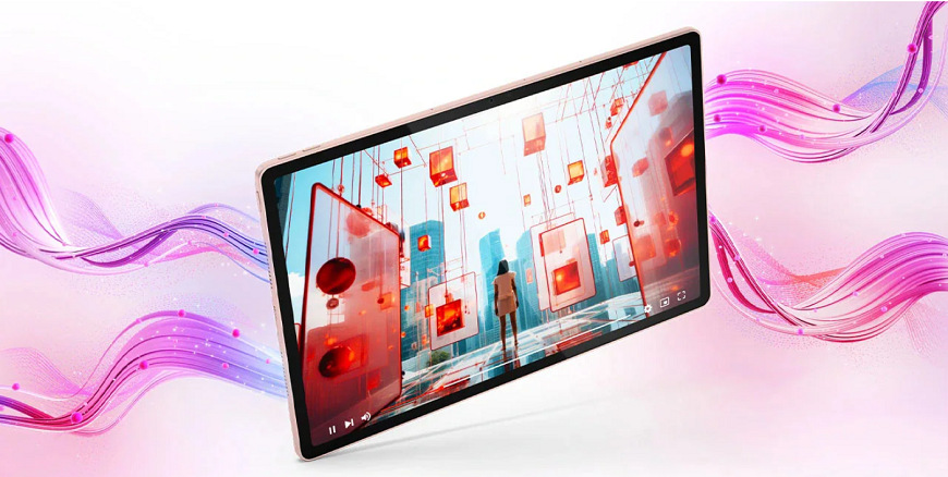 Tablet Lenovo Idea Tab Plus 8 GB / 256 GB + dotykové pero svetlo šedá Detail displeja tabletu Lenovo