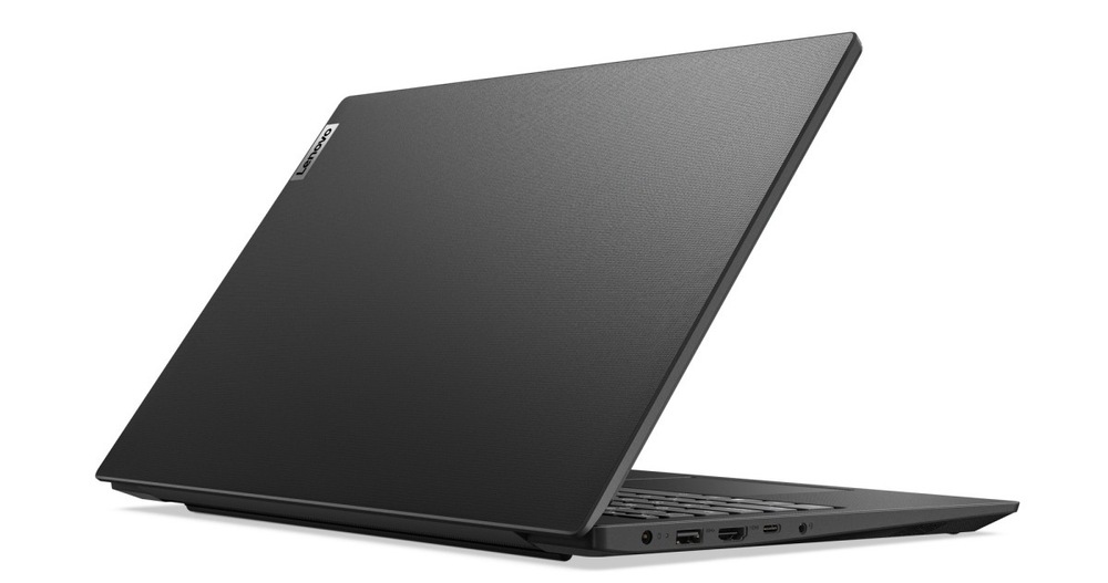 Pootvorený notebook Lenovo V15 Gen 4 zozadu