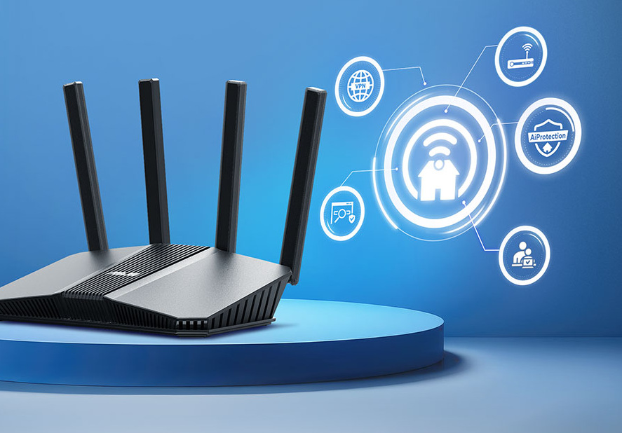 Router Asus RT-BE82U WiFi 7 Extendable, AiMesh čierny Asus RT-BE82U ponúka aj pokročilé zabezpečenie AiProtection