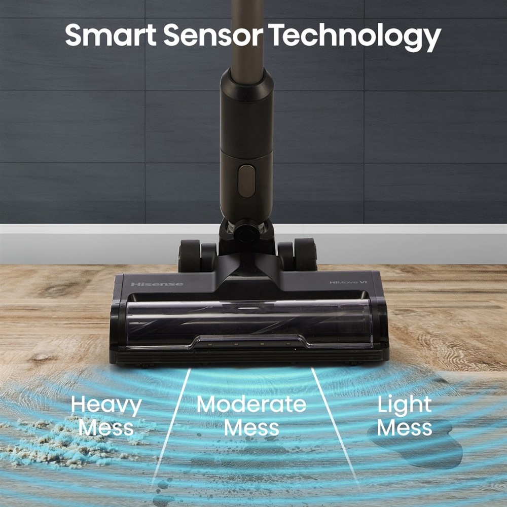 Tyčový vysávač Hisense HVC646640A Hi-Move VI Smart InverterTech čierny Tyčový vysávač Hisense HVC646640A automatická regulácia výkonu