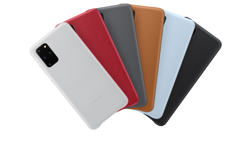 Kryt na mobil Samsung Leather Cover na Galaxy S20+ červený Kryt na mobil Samsung Leather Cover na Galaxy S20+ červený