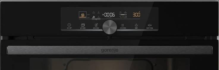Rúra Gorenje Advanced BPS6747A06BG PyroClean čierna Rúra Gorenje BPS6747A06BG, čierna, ovládací panel