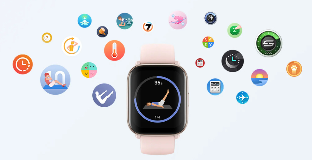 Inteligentné hodinky Amazfit Active fialové