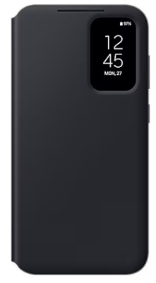 Puzdro na mobil flipové Samsung Smart View na Samsung Galaxy S23 FE čierne