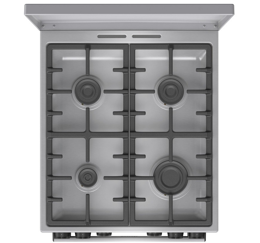 Kombinovaný sporák Gorenje G600 MEKS5141XM nerez Sporák Gorenje MEKS5141XM, nerezová, BigSurface