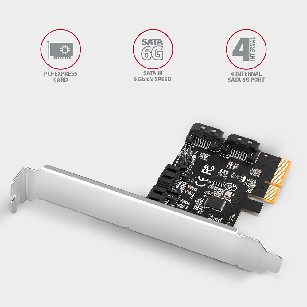 Radič Axagon PCES-SA4X4 - 4x SATA 6G port