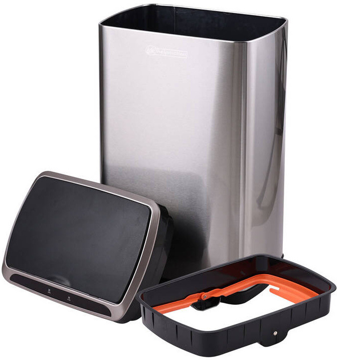Bezdotykový odpadkový kôš Helpmation CUBE WIDE AK5113, 50 l nerez