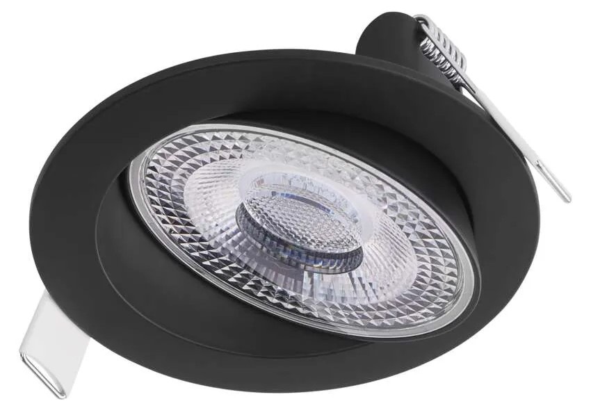 Vstavané svietidlo EMOS Geri 6,5 W, 10cm, 780lm, teplá-studená biela čierne LED SVIETIDLO GERI VES. KR 6,5 W 700LM IP20 CCT Č