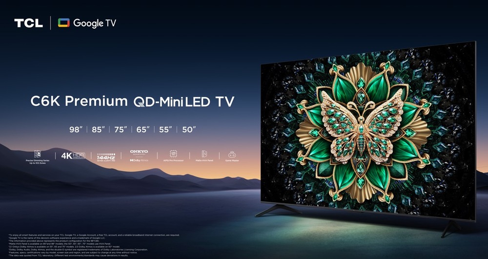 Televízor TCL 85C6K „Televízia