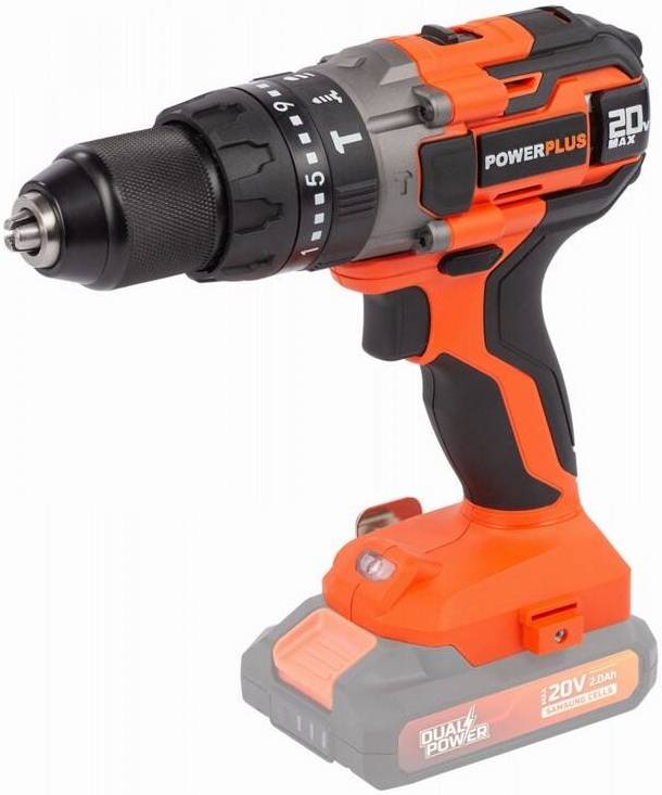 Aku vŕtačka POWERPLUS POWDP15200 (bez batérie)