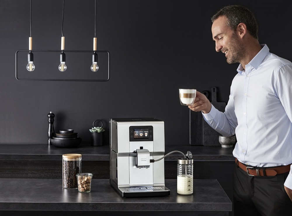 Automatický kávovar Krups Intuition Preference+ EA875E10 čierny/chróm