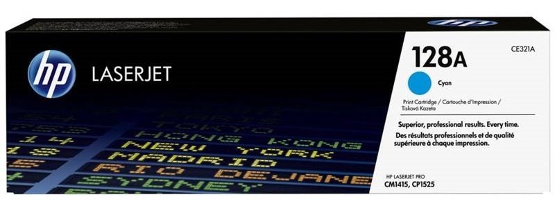 Toner HP 128A, 1 300 strán azúrová farba