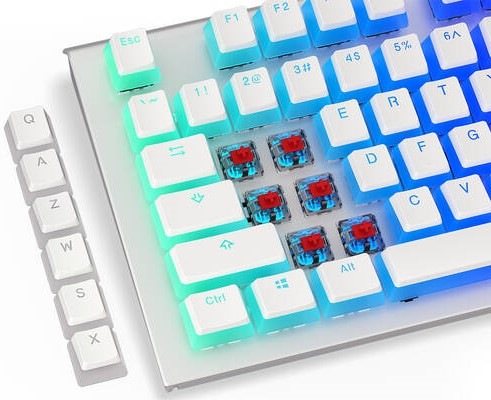 Klávesy ENDORFY PBT Pudding Onyx biele Klávesy ENDORFY PBT Pudding Onyx biele