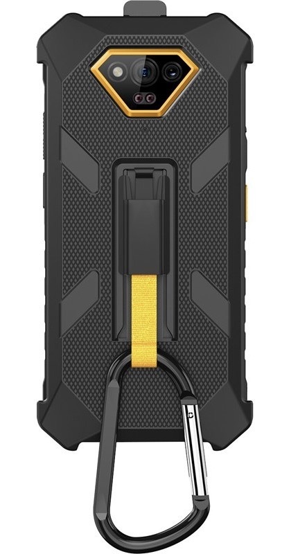 Kryt na mobil myPhone Hammer Iron V, s karabínou čierny