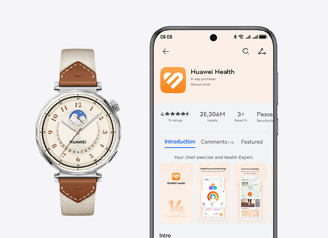 Inteligentné hodinky Huawei Watch GT 5 46 mm Active NFC - Black + Black Fluoroelastomer Strap