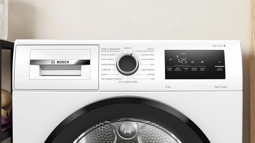 Predný panel sušičky Bosch WTH85221CS