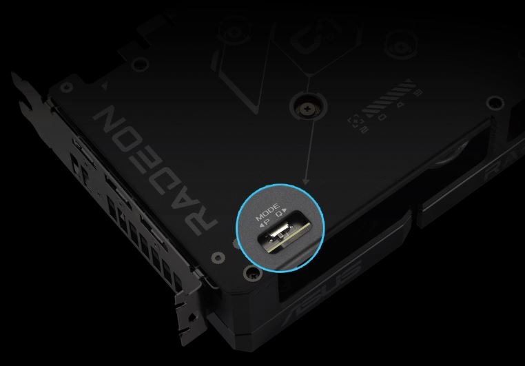Dual BIOS grafickej karty Asus