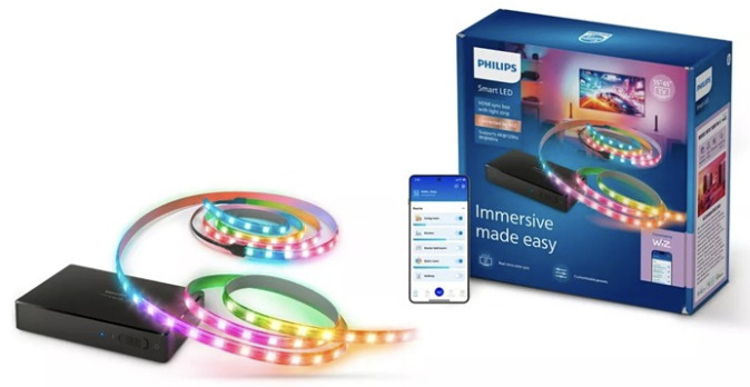LED pásik Philips Smart LED HDMI 2.1 Sync Box Kit 55″ – 65″ EU so synchronizačným boxom