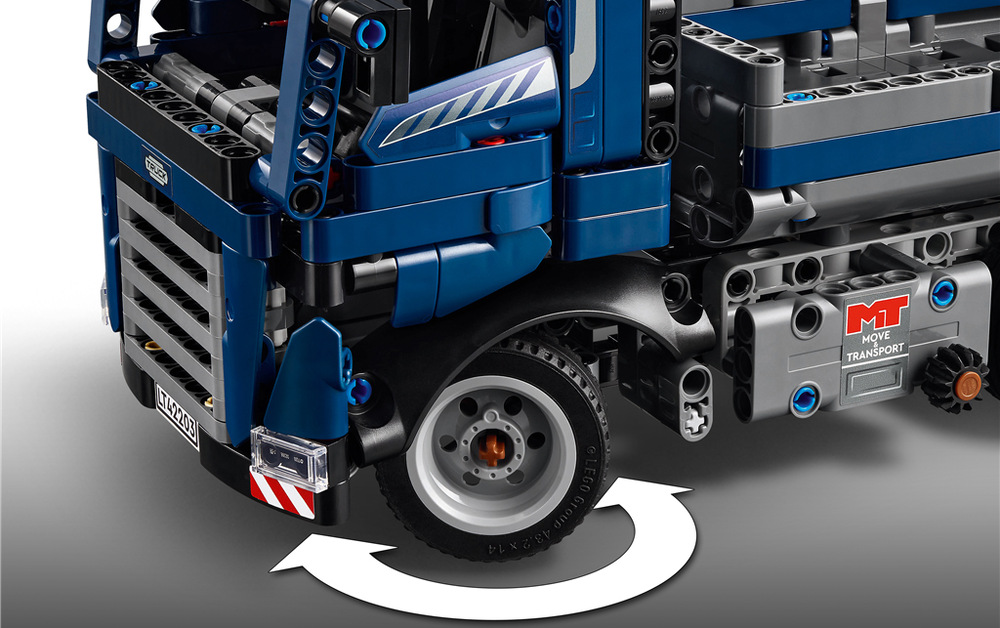 Stavebnica LEGO® Technic 42203 Vyklápací nákladiak Digitálny sprievodca LEGO Builder umožňuje model prezerať v 3D, sledovať postup a lepšie pochopiť umiestnenie dielikov.