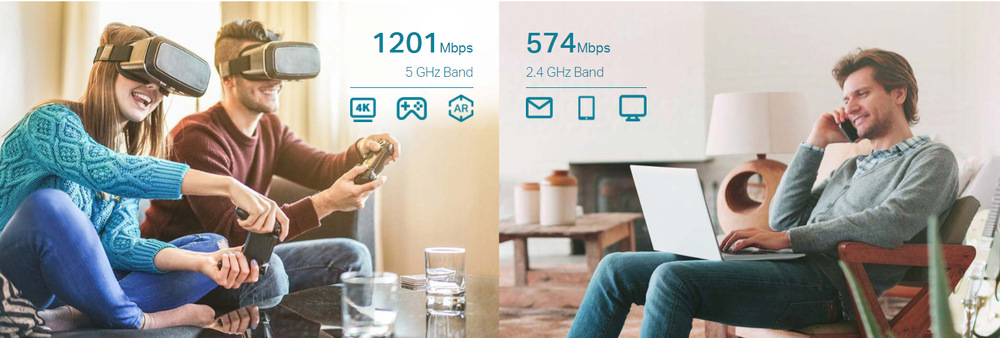 Wi-Fi extender TP-Link RE605X biely Wi-Fi extender TP-Link RE605X biely