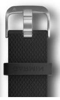 Remienok Garmin Quick Release 20mm, silikónový čierny, strieborná pracka