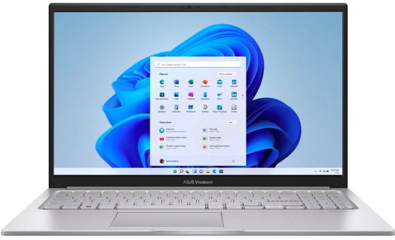 ASUS Vivobook 15 X1504VA-BQ3870W, 15,6 palcový notebook v striebornom prevedení s Windows 11 Home