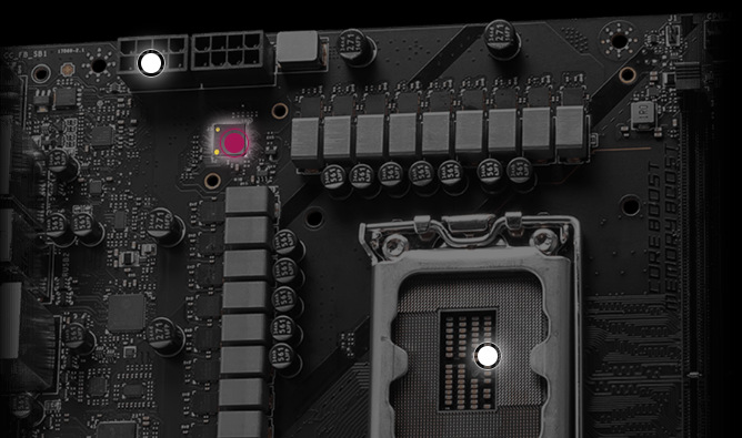 Základná doska MSI MPG Z790 CARBON MAX WIFI II Rovnako tak sa u MSI MPG Z790 CARBON MAX WIFI II môžete tešiť na robustné napájanie pre výkonné procesory Intel