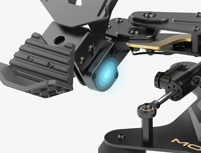 Pedále Moza Racing Flight pedals hliník Moza Racing Flight pedals sú vysoko presné vďaka Hallovým senzorom