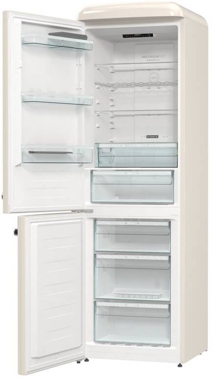 Chladnička s mrazničkou Gorenje Retro ONRK619DC-L krémová