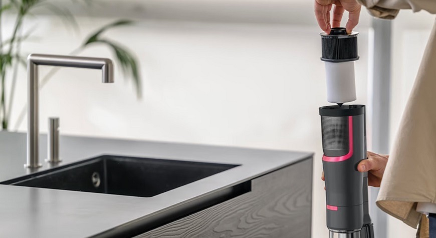 Tyčový vysávač Hoover HFX HFX10H 011 čierny/ružový Tyčový vysávač Hoover HFX HFX10H 011 čierny/ružový
